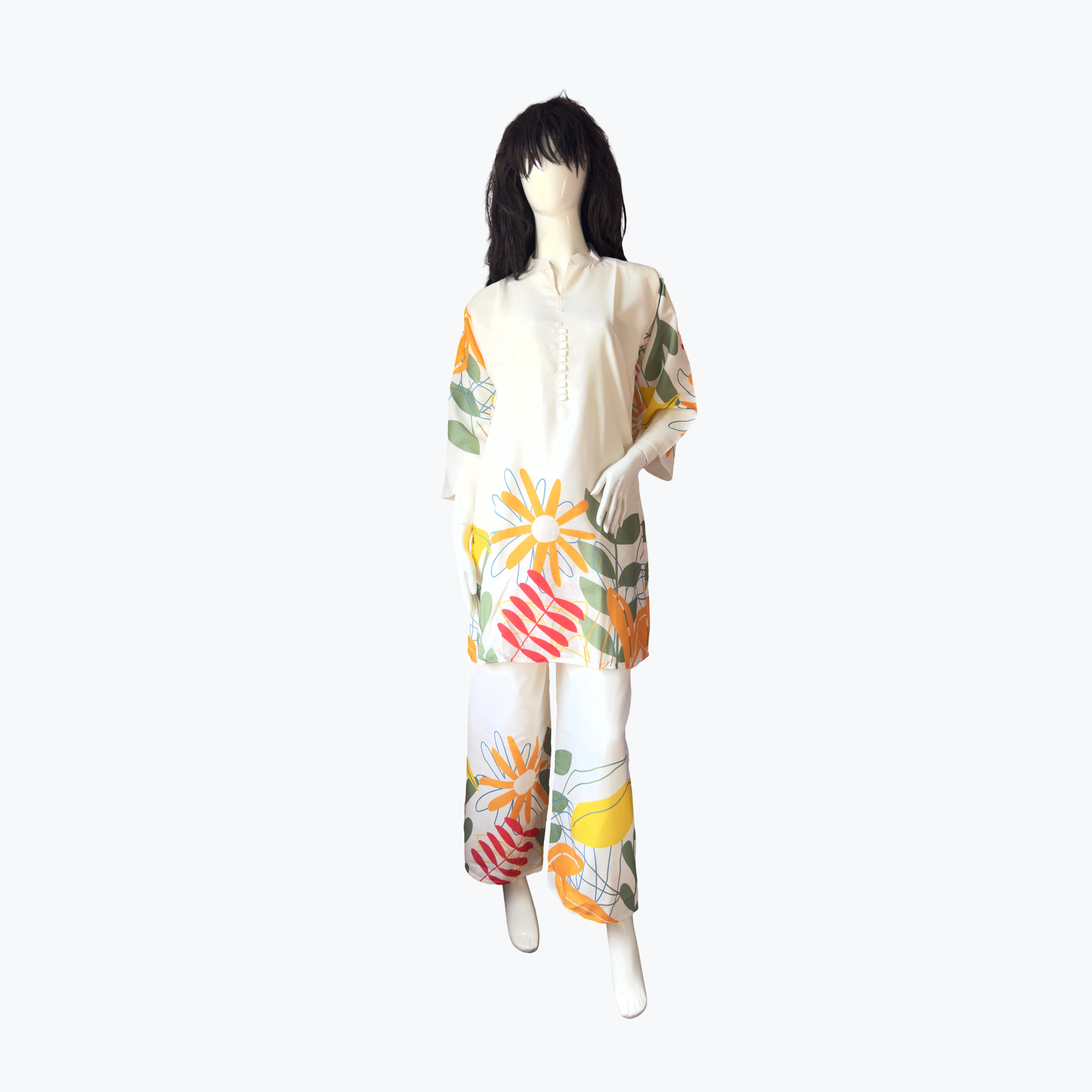 Off-white Floral Co-ord Set